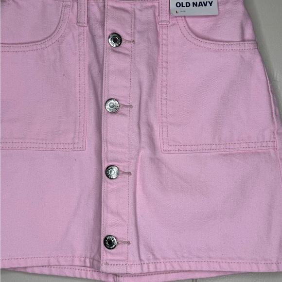 Old Navy Pink A-Line Mini Skirt girls large - Picture 2 of 7